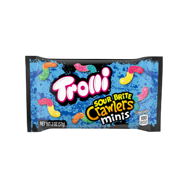 Trolli Sour Brite Crawlers Minis Small Bag 18 x 57g (2oz) image 0