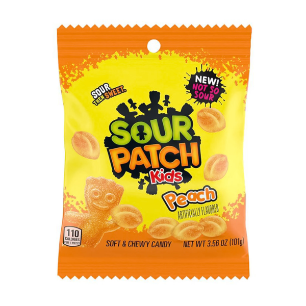 Sour Patch Kids Peach Peg Bag 12 x 101g (3.56oz) image 0