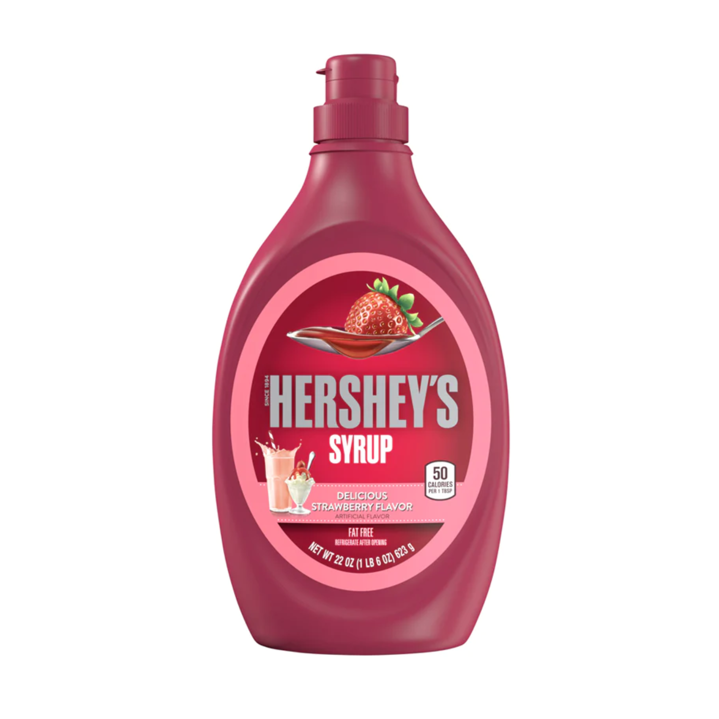 Hershey's Strawberry Syrup Bottle 1 x 623g (22oz) image 0