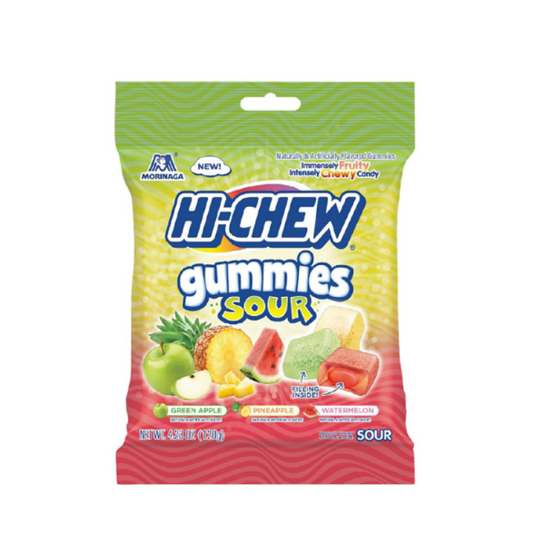 Hi-Chew Gummies Sour Peg Bag 9 x 120g (4.23oz) image 0