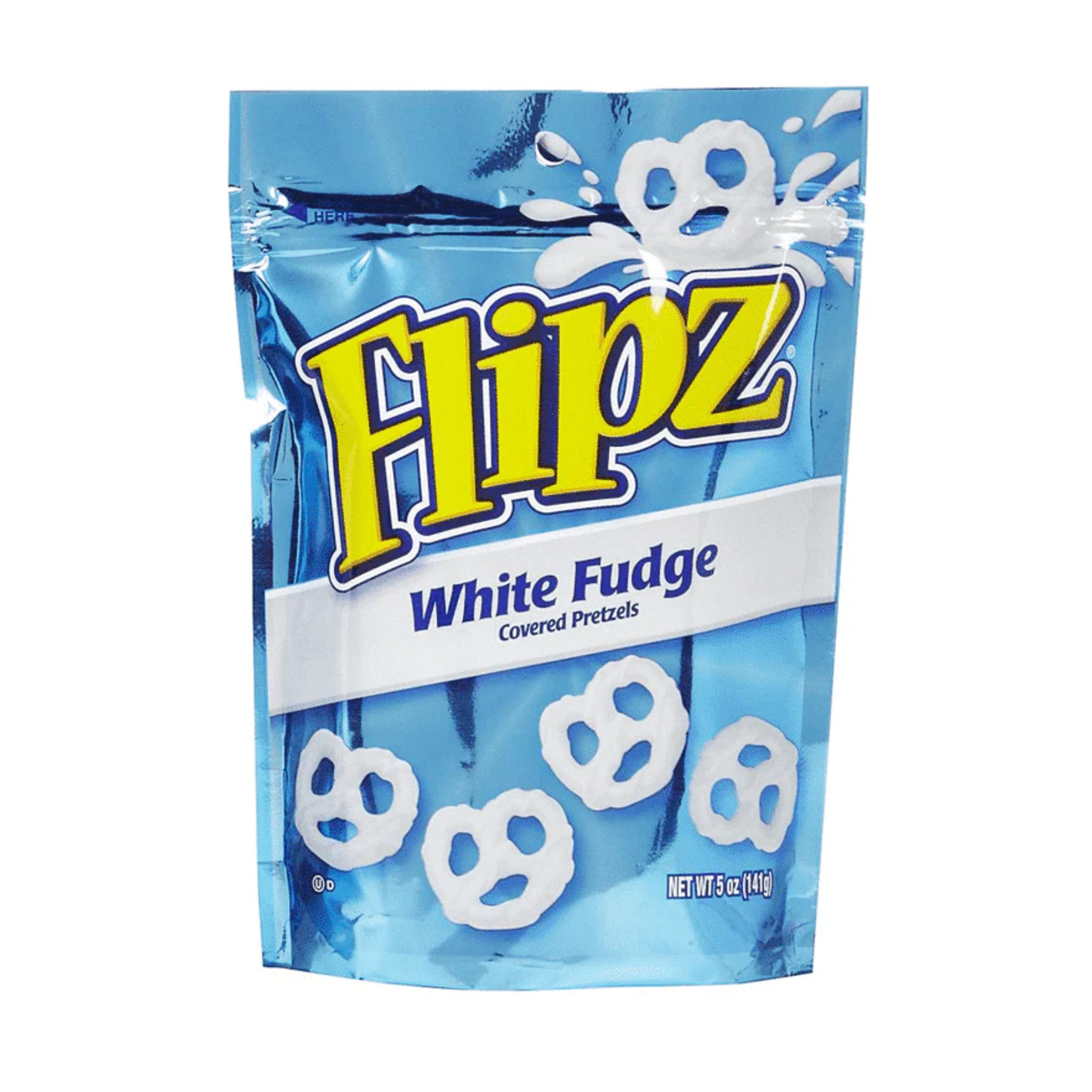 Flipz White Fudge Covered Pretzels Pouch Bag 6 x 141g (5oz) image 0