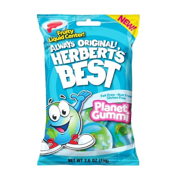Herbert's Best Planet Gummi Peg Bag 12 x 75g (2.6oz) image 0
