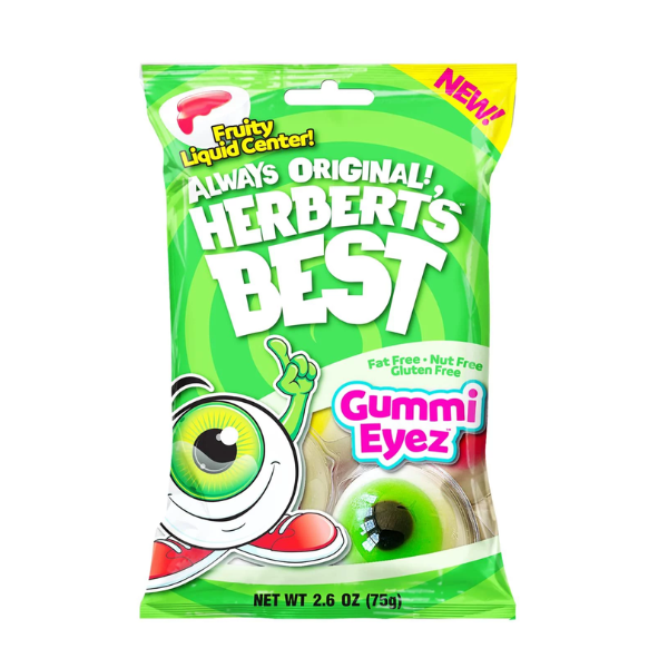 Herbert's Best Gummi Eyez Peg Bag 12 x 75g (2.6oz) image 0