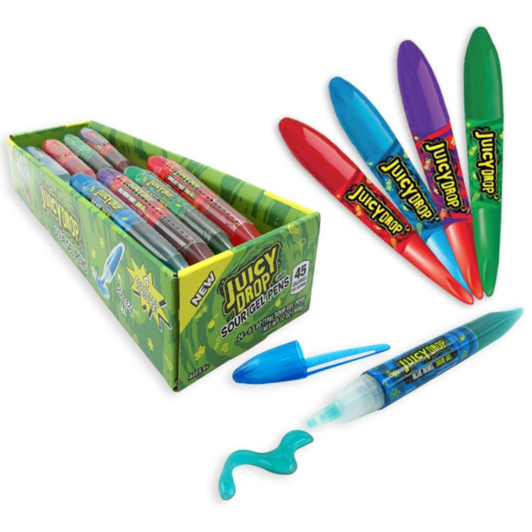 Juicy Drop Sour Gel Pens 24 x 15g (0.5oz) image 0