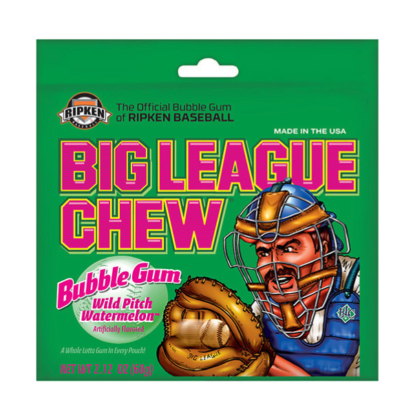 Big League Bubble Gum Wild Pitch Watermelon  12 x 60g (2.12oz) image 0