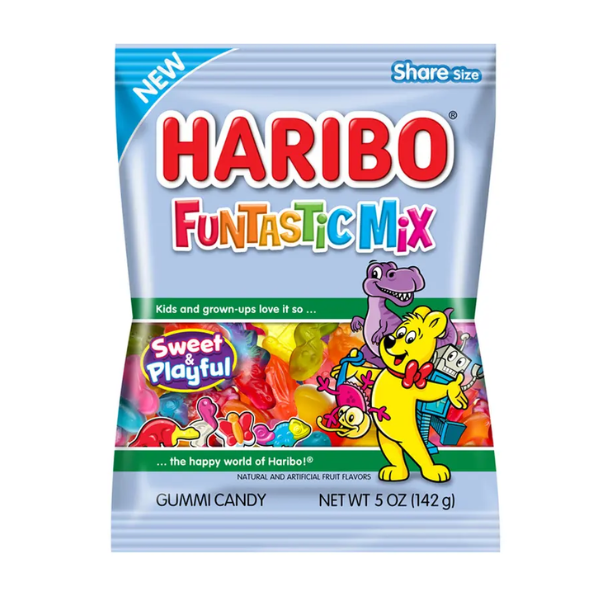 Haribo Funtastic Mix Peg Bag 12 x 142g (5oz) image 0