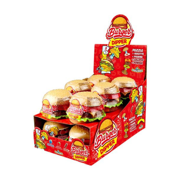 Funny Candy Burger Dipper 12 x 21g image 0