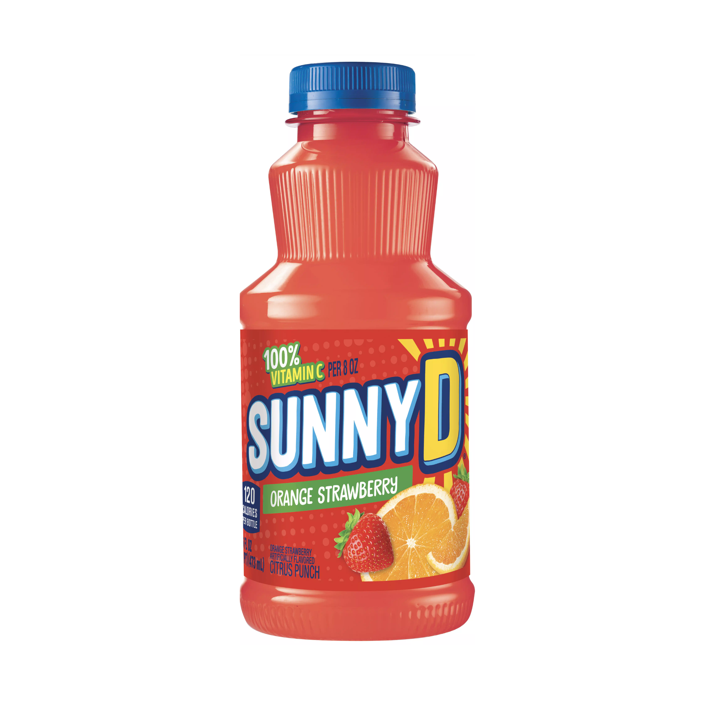 Sunny D Orange Strawberry Bottle 12 x 473ml(16oz) image 0
