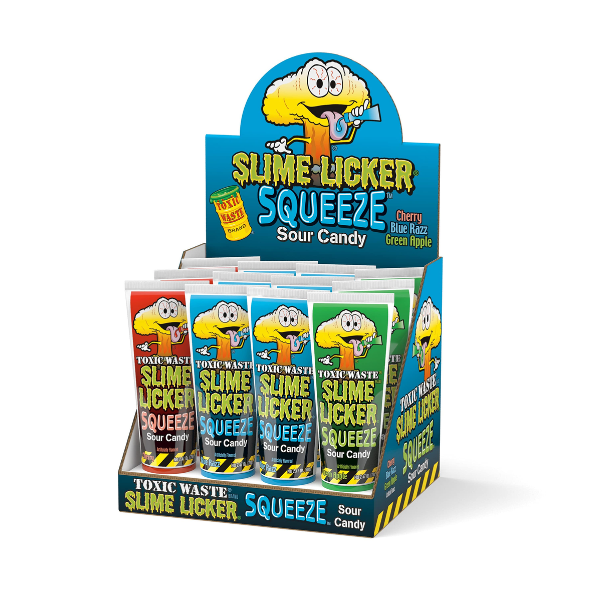 Toxic Waste Slime Licker Squeeze Sour Candy 12 x 70g (2.47oz) image 0