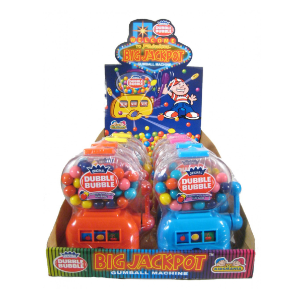 Kidsmania Dubble Bubble Big Jackpot Gumball Machine 12 x 40g (1.41oz) image 0