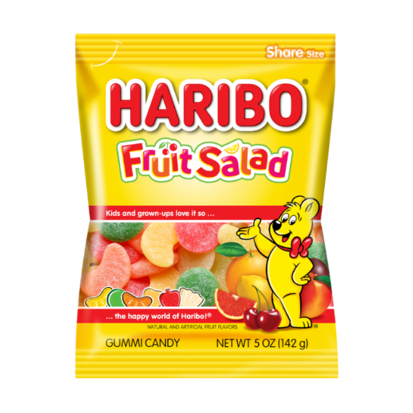 Haribo Fruit Salad Peg Bag 12 x 142g (5oz) image 0