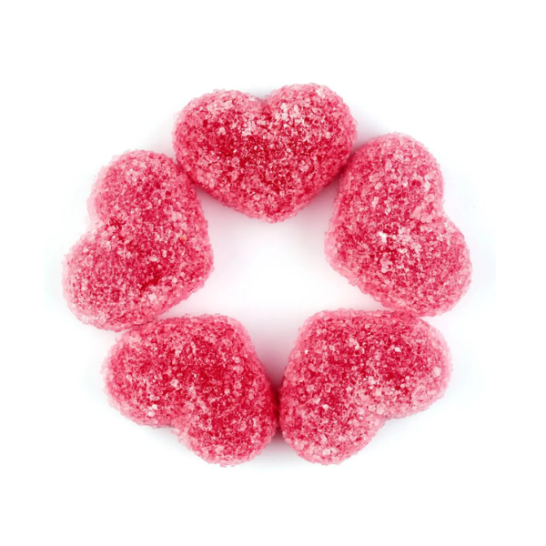 Sweetzone Fizzy Strawberry Hearts Bag 1 x 1Kg image 0
