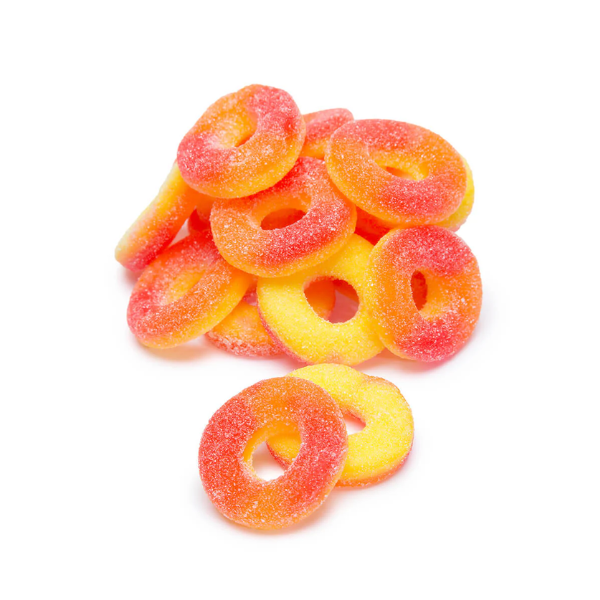 Dulce Plus Sour Peach Rings Bag 1 x 1Kg image 0