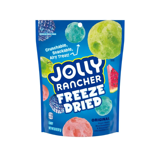 Jolly Rancher Freeze Dried Original Flavour Pouch Bag 8 x 87g (3.1oz) image 0