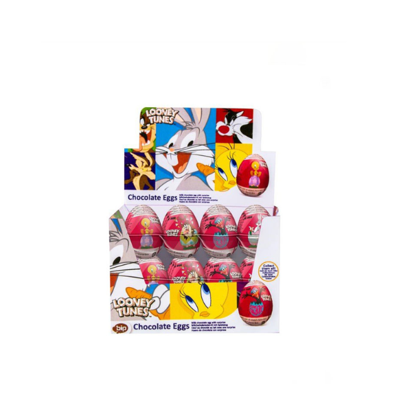 Bip Looney Tunes Chocolate Eggs 24 x 20g image 0