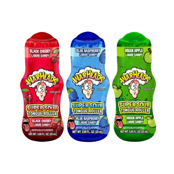 Warheads Super Sour Tongue Rollers 12 x 25ml (0.85oz) image 0