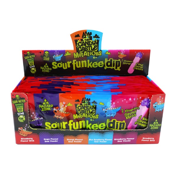 The Candy Castle Sour Funkee Dip 24 x 40g image 0