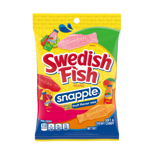 Swedish Fish Snapple Peg Bag 12 x 102g (3.59oz) image 0