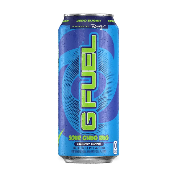 G Fuel Energy Drink Sour Chug Rug(Blue Raspberry)12 x 473ml(16 fl oz) image 0