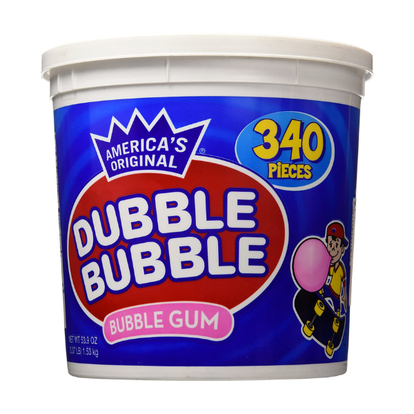 Dubble Bubble Bubble Gum Fun Team Tub 300 pieces 1 x 1350g (26.2oz image 0