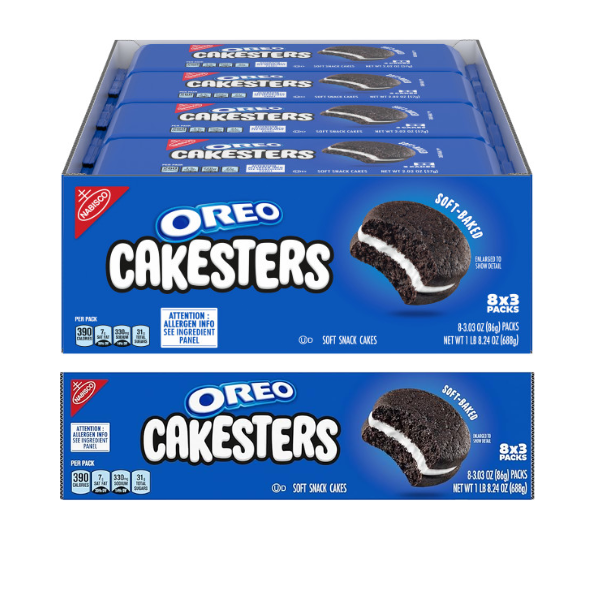 Nabisco Oreo Cakesters 3 Cakes Pack 8 x 86g (3.03oz) image 0