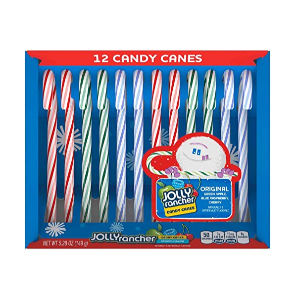 Jolly Rancher Candy Canes Assorted  Box 1 x 149g (5.28oz) image 0