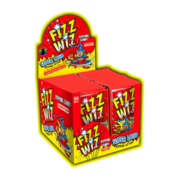 Fizz Wizz Strawberry Popping Candy 50 image 0