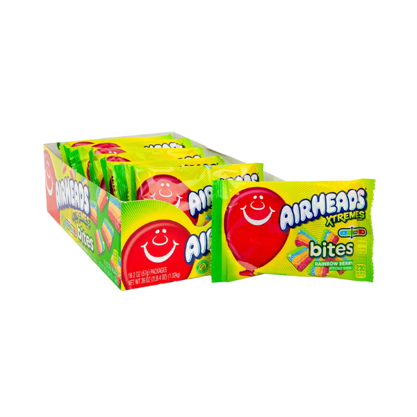 Airheads Xtremes Bites Rainbow Berry 18 x 57g (2oz) image 0