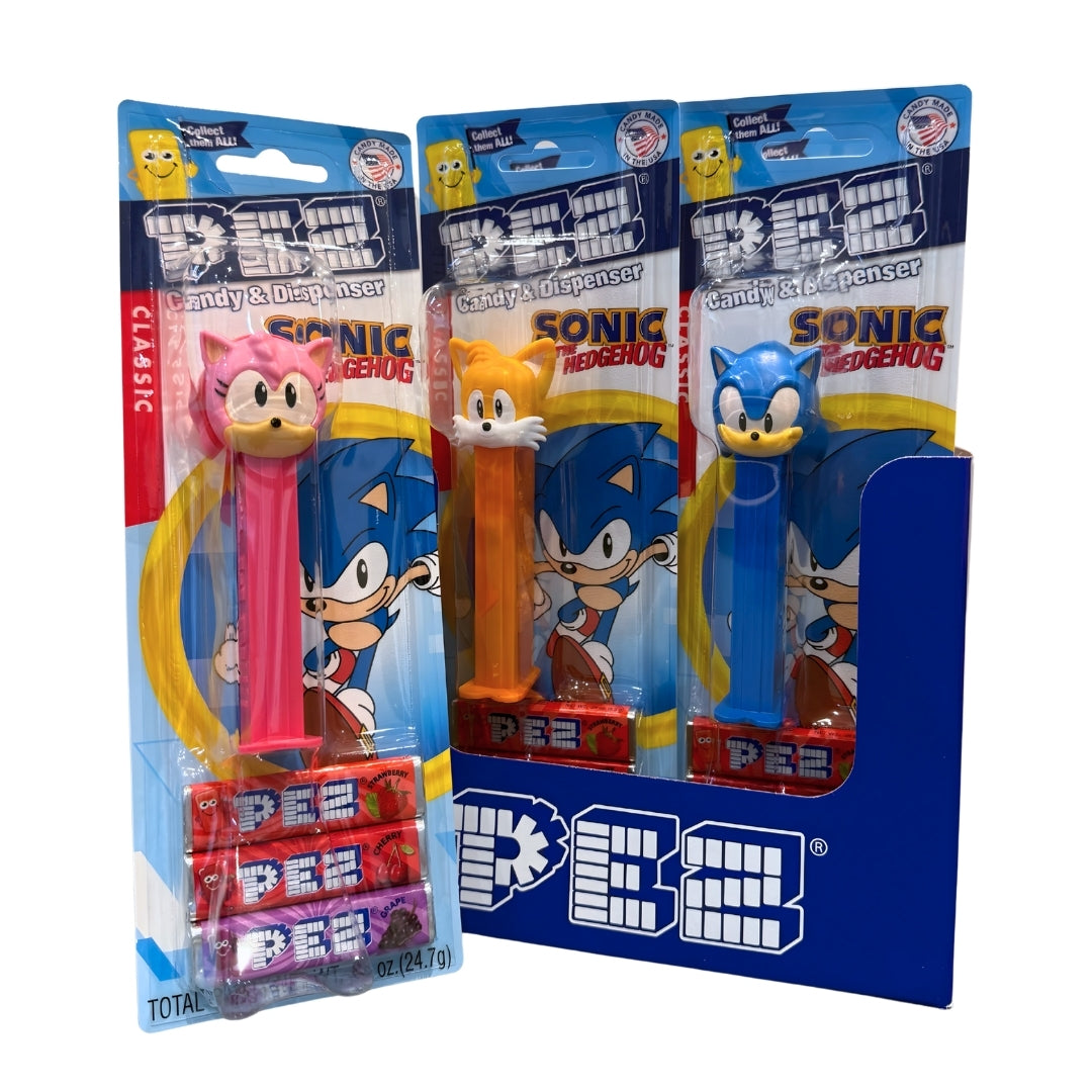 Pez Sonic The Hedgehog Blister Pack 12 x 24.7g (0.87oz) image 0