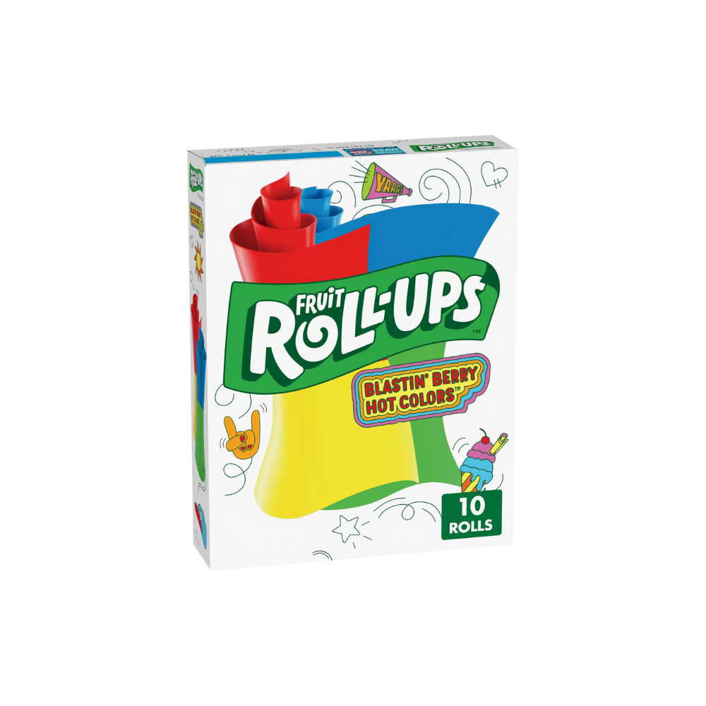 Fruit Roll-Ups Blastin' Berry Hot Colors 1 x 141g (5oz) image 0