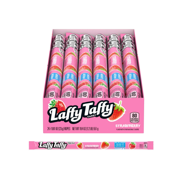Laffy Taffy Rope Strawberry 24 x 23g (0.81oz) image 0