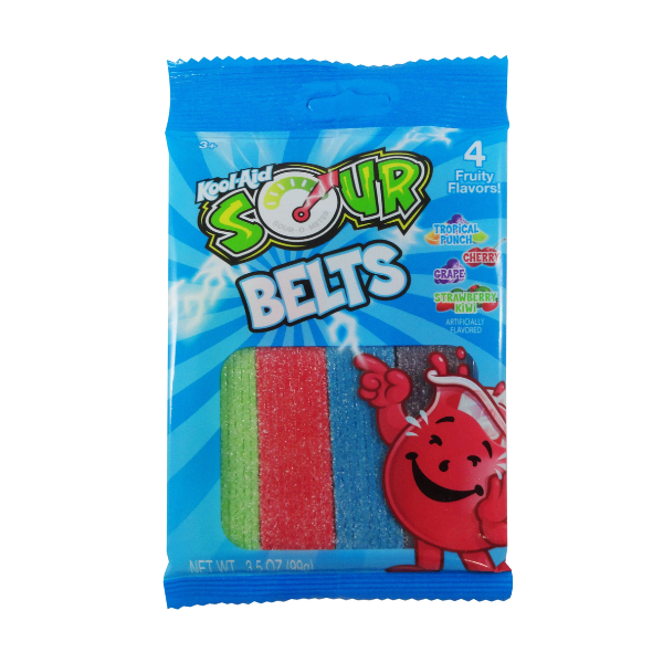 Kool-Aid Sour Belts Peg Bag 12 x 99g (3.5oz) image 0