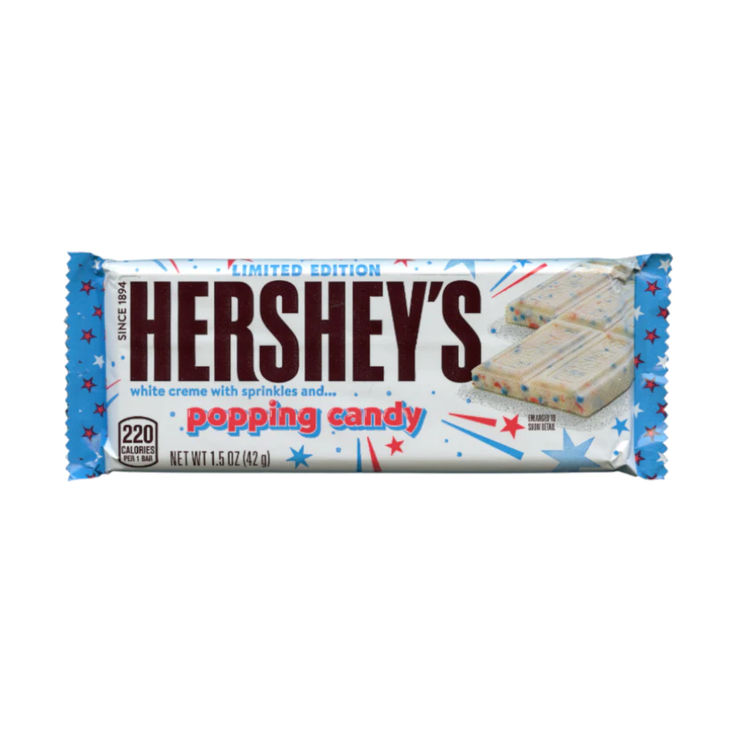 Hershey's White Creme with Sprinkles &amp; Popping Candy Bar 36 x 42g (1.5oz) image 0