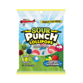 Sour Punch Lollipops Assorted Flavors Peg Bag 12 x 136g (4.8oz image 0