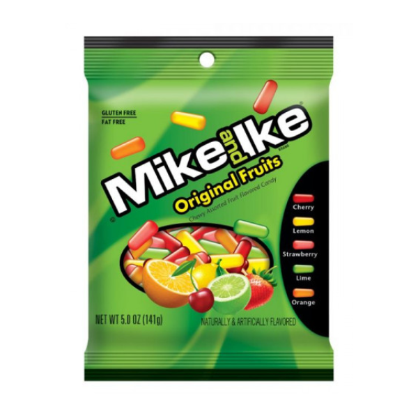 Mike and Ike Original Flavors Peg Bag 12 x 141g (5oz) image 0
