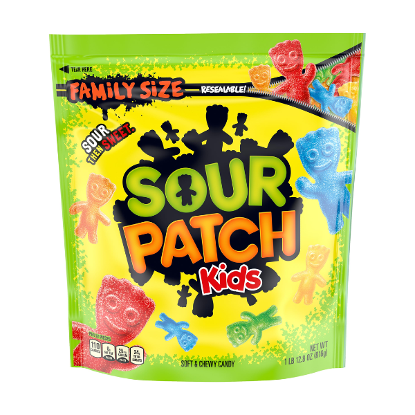 Sour Patch Kids Family Size Pouch Bag 1 x 816g (12.8oz) image 0