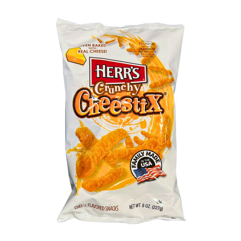 Herr's Crunchy Cheestix Cheese Flavored Snack 1 x 227g (8oz ) image 0
