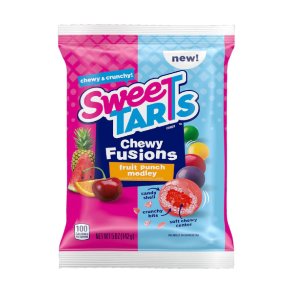 Sweetarts Chewy Fusions Fruit Punch Medley Peg Bag 12 x 142g (5oz) image 0