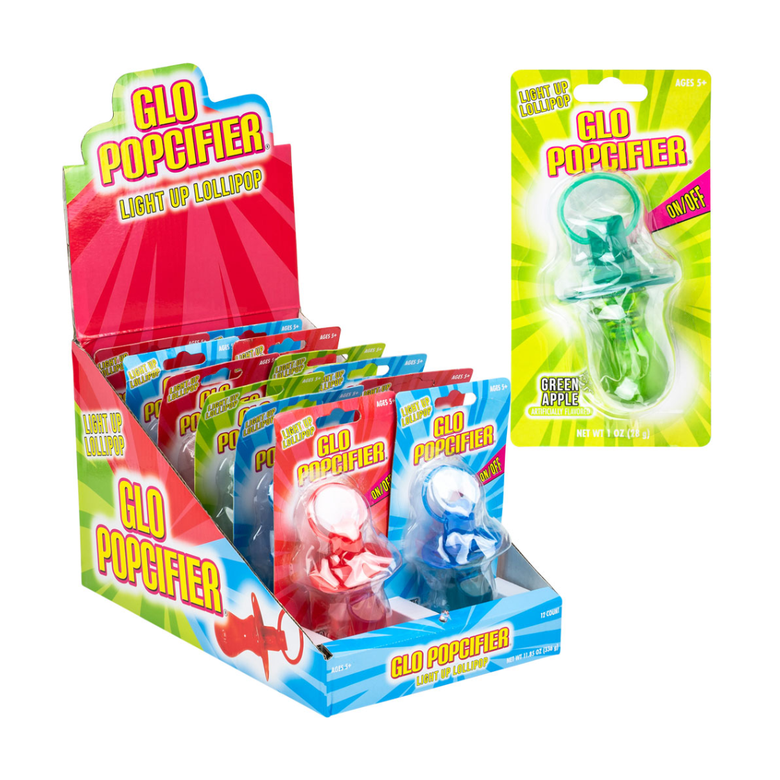 Koko's Glo Popcifier Light-Up Lollipop 12 x 28g (1oz) image 0