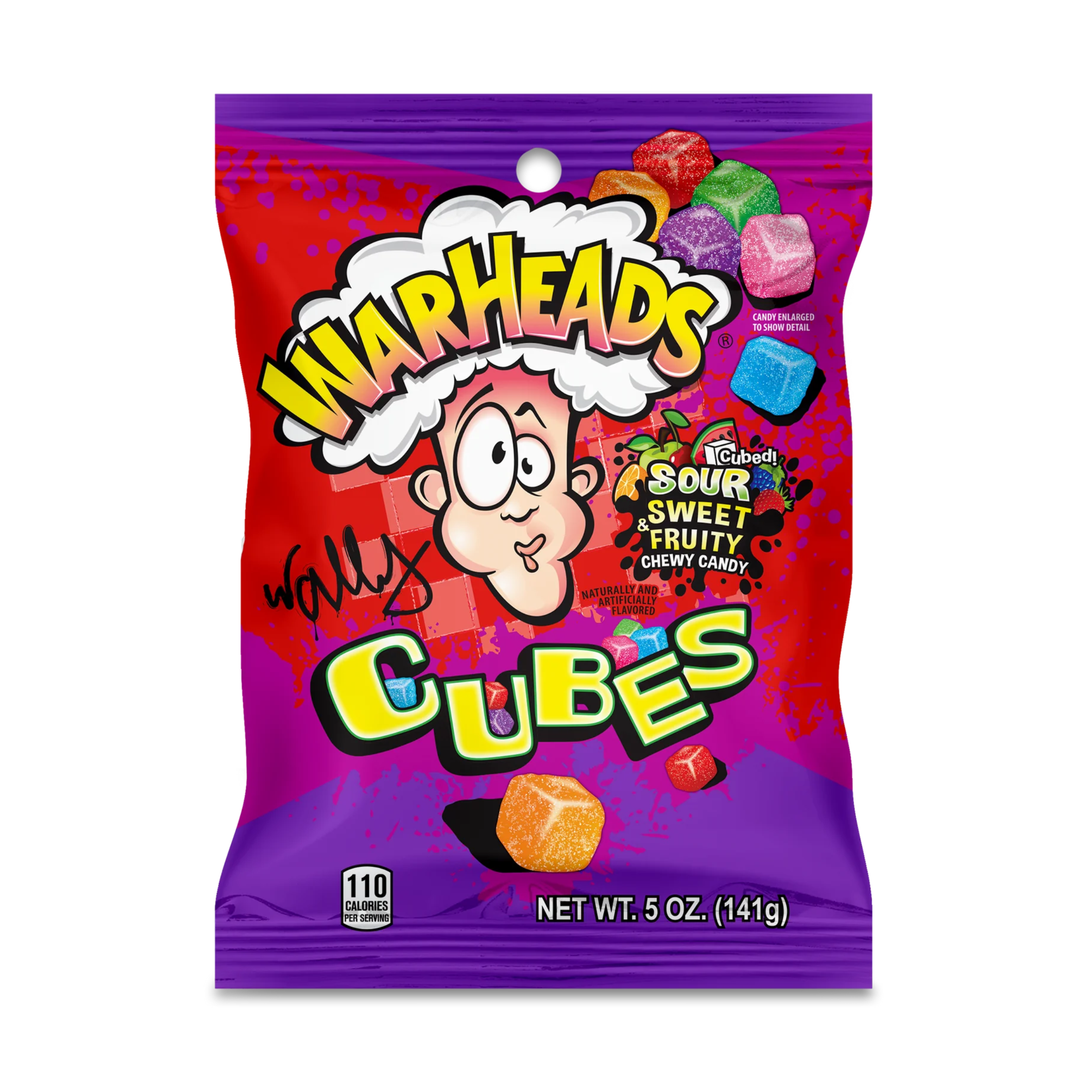 Warheads Cubes Peg Bag 12 x 141g (5oz) image 0