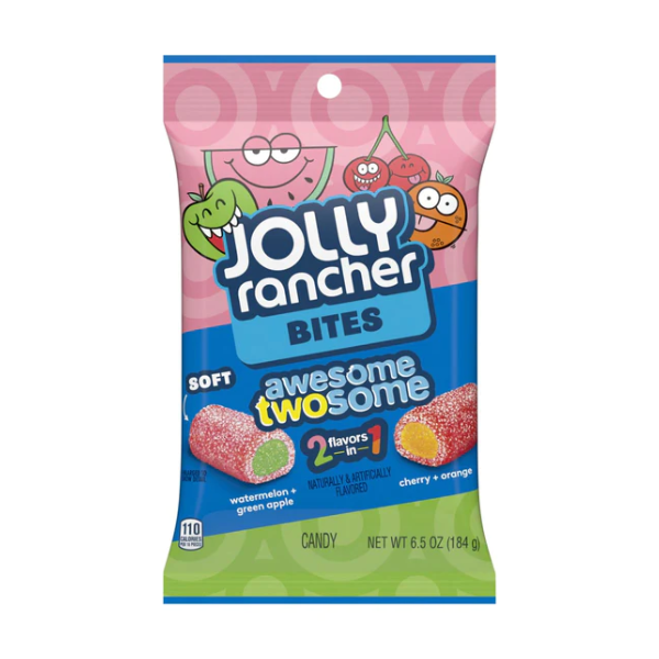 Jolly Rancher Bites Awesome Twosome Peg Bag 12 x 184g (6.5oz) image 0