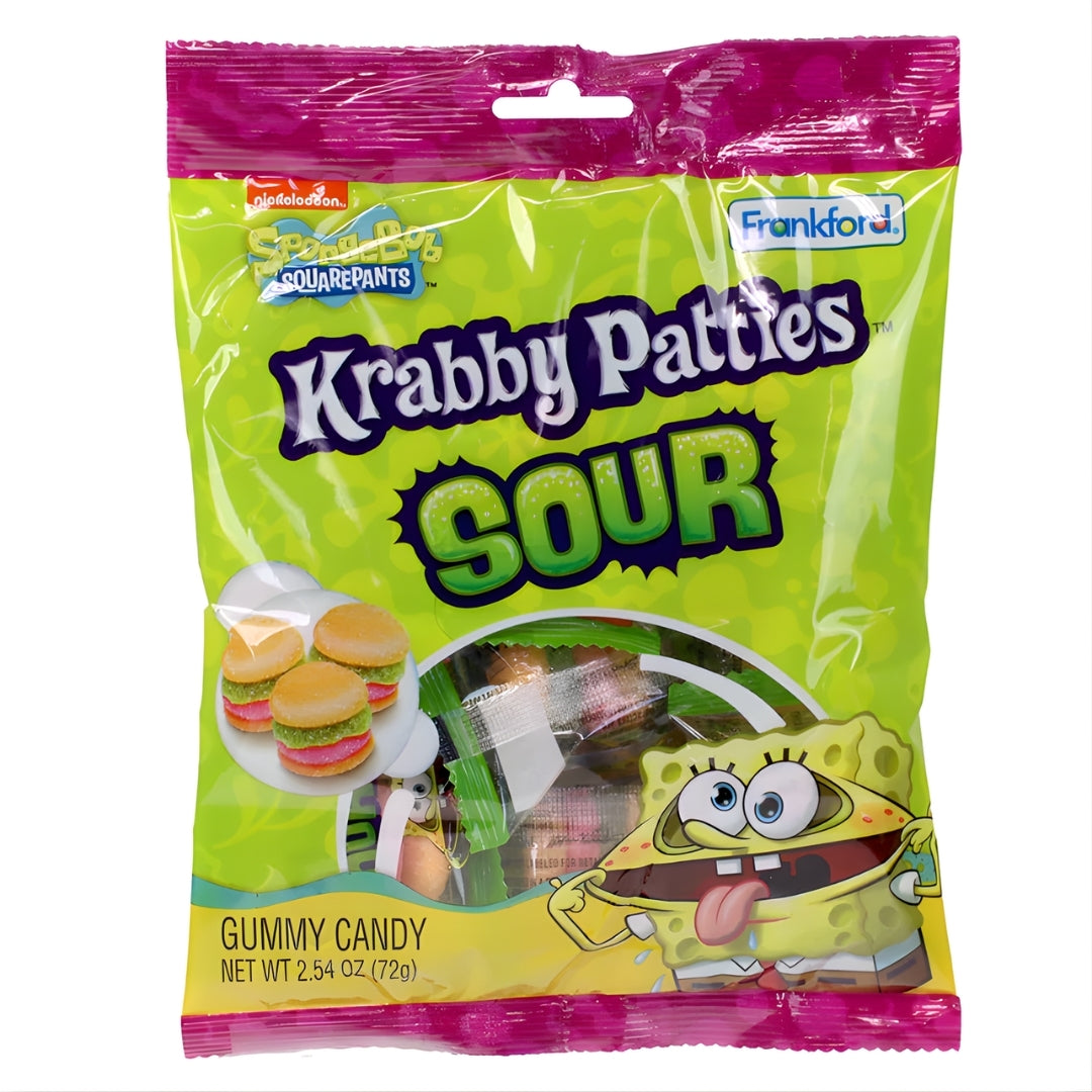 Krabby Patties Sour Peg Bag 1 x 72g (2.54oz) image 0