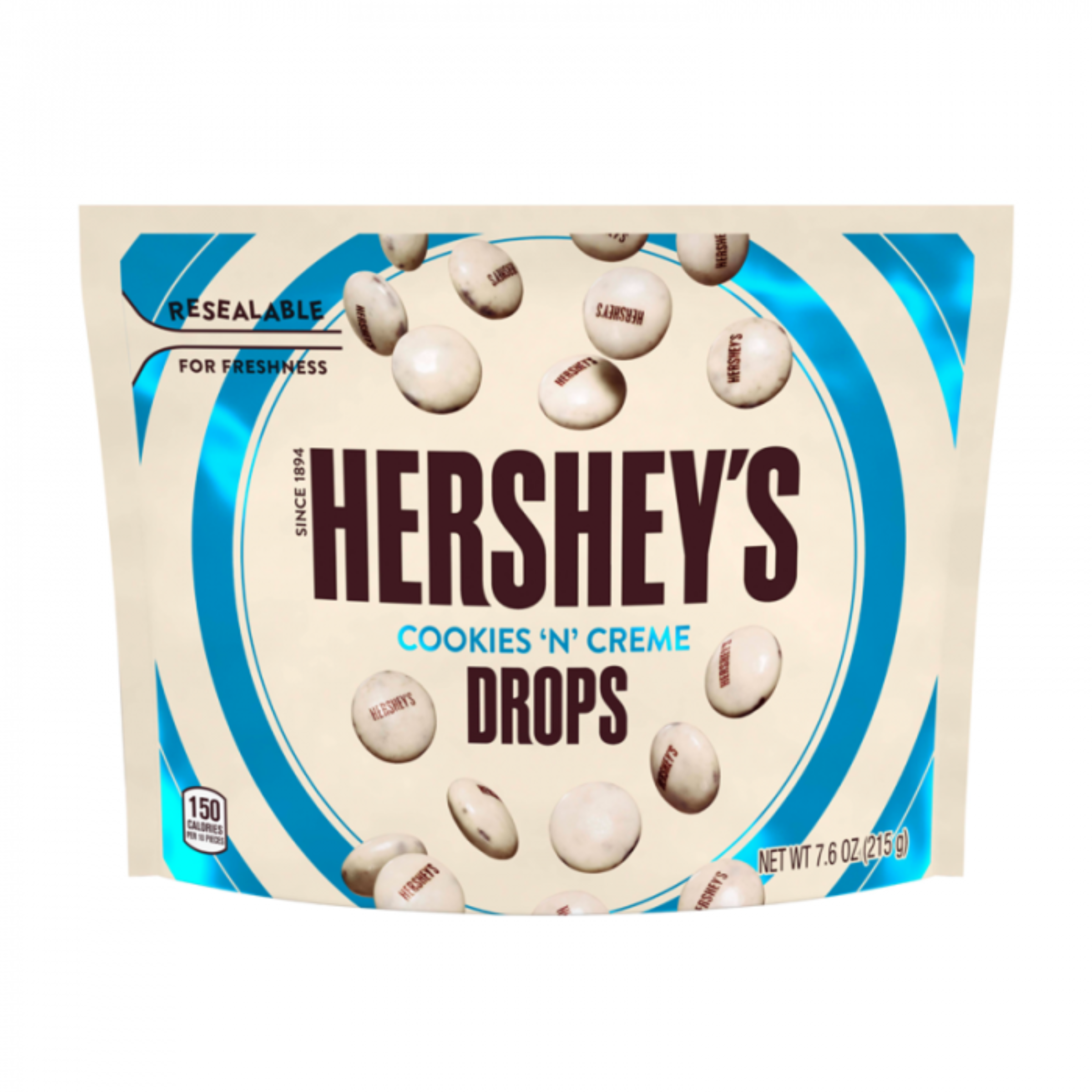 Hershey's Cookies 'N' Creme Drops Pouch Bag 8 x 215g (7.6oz) image 0