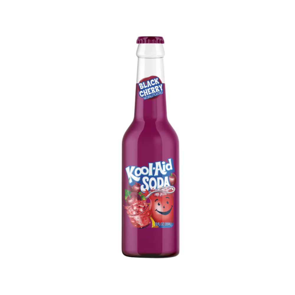 Kool-Aid Black Cherry Soda Glass Bottle Pack 12 x 12 fl oz (355ml) image 0