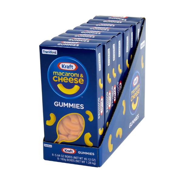 Kraft Macaroni &amp; Cheese Gummies Box 8 x 160g (5.64oz) image 0
