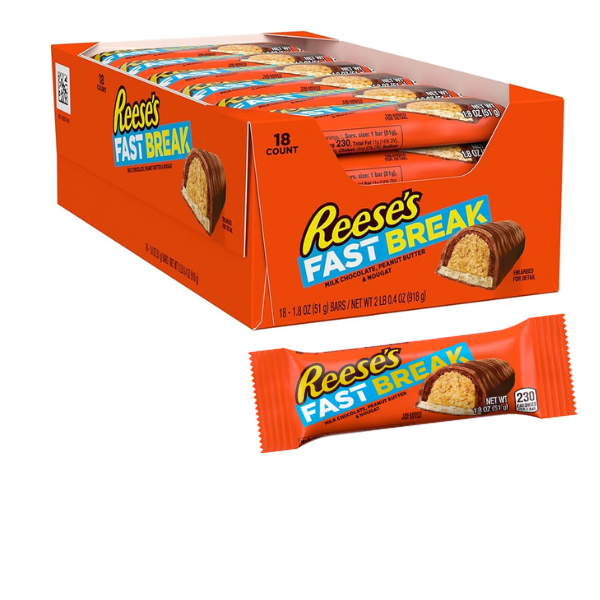 Reese's Fast Break Bar 18 x 51g (1.8oz) image 0