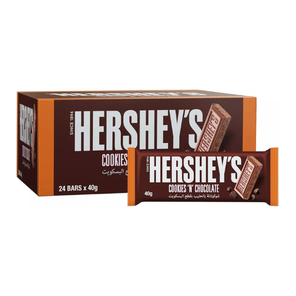 Hershey's Cookies 'N' Chocolate Bar 24 x 40g (1.41oz) image 0