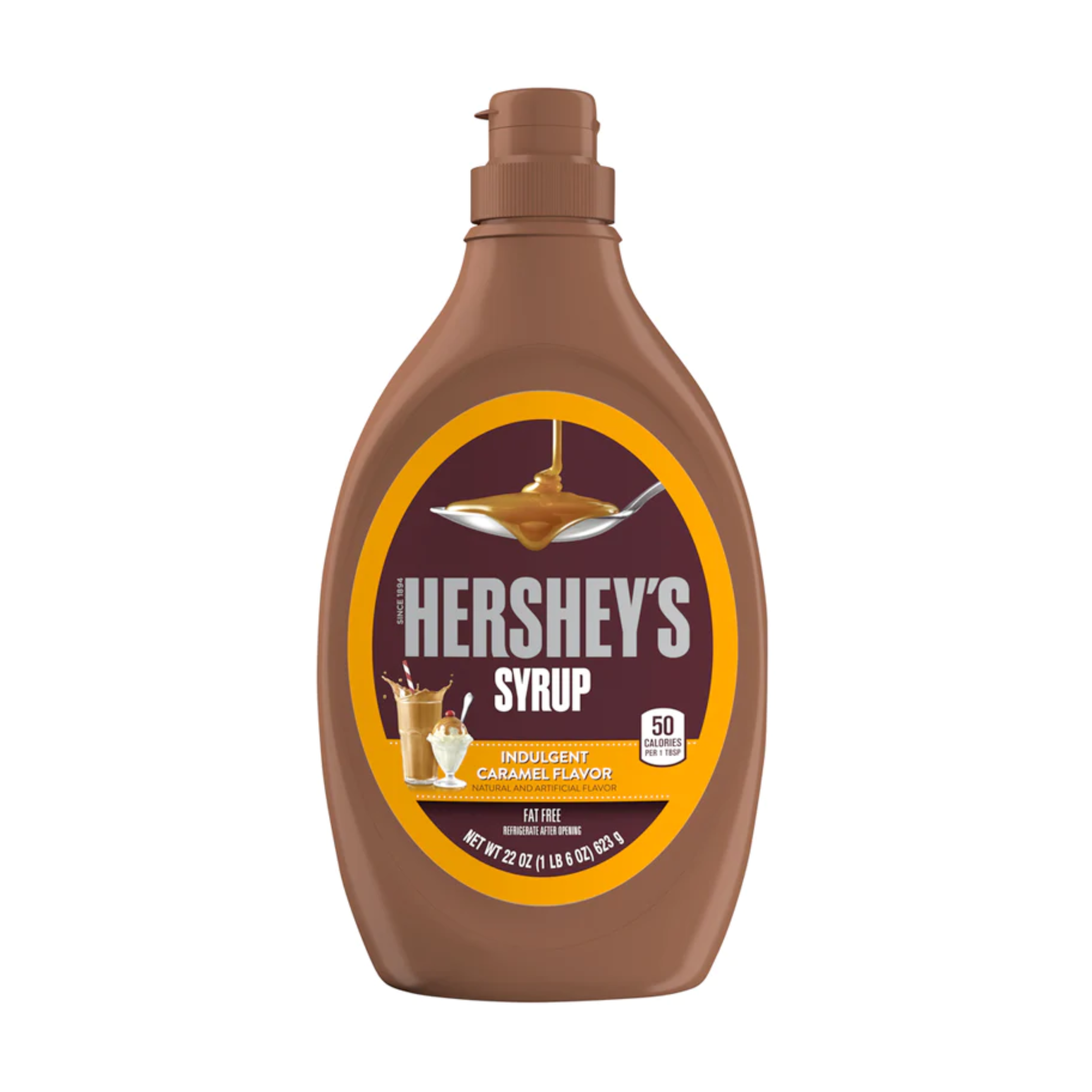 Hershey's Caramel Syrup Bottle 1 x 623g (22oz) image 0