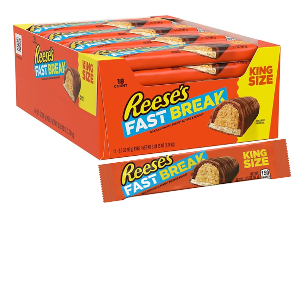 Reese's Fast Break King Size Bar 18 x 99g (3.5oz) image 0
