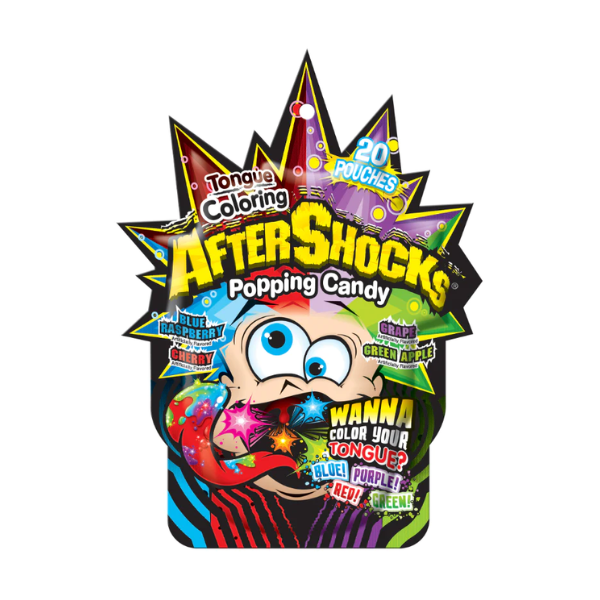 After Shocks Popping Candy Tongue Coloring 16x 30g (1.06oz) image 0
